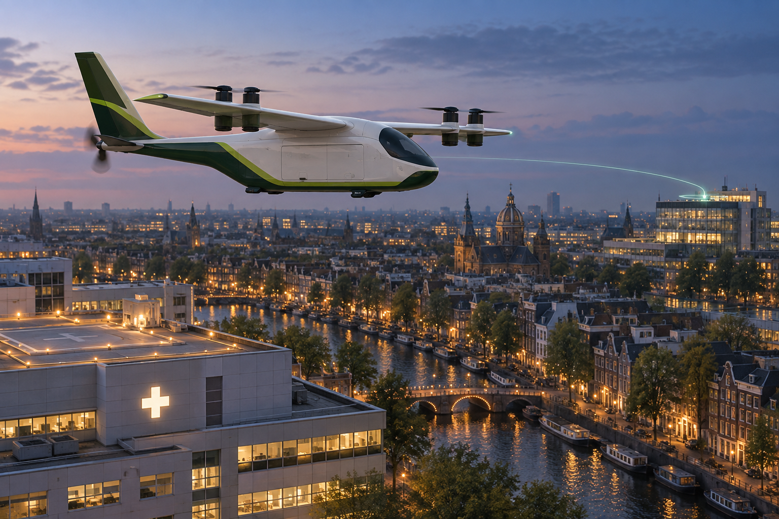 SC-17 Carewing operating on an Amsterdam medical corridor